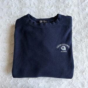Vintage Georgetown Crewneck Sweatshirt Mens Large Navy Alumni Hoyas Vtg Y2K GFS